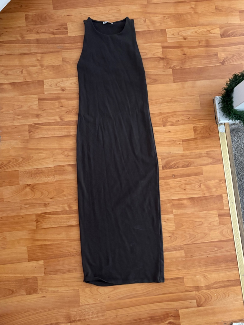 Zara Black Ribbed Tube Dress